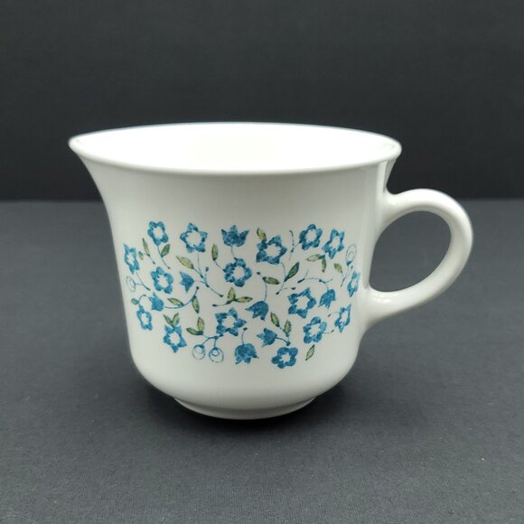 Corelle Blue Heather Creamer Sugar Bowl Corning Floral Blue Flowers Creamer Set - Picture 6 of 10